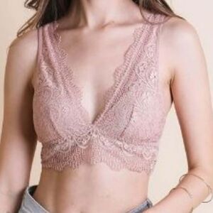 Lace Bralette in Pink